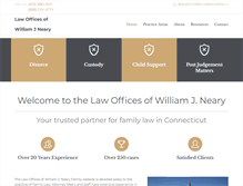 Tablet Screenshot of connecticut-family-lawyer.com